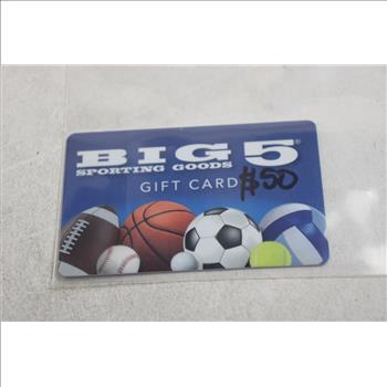Big 5 $50 Gift Card