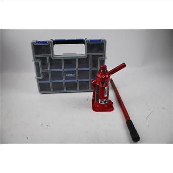Big Red Hydraulic Welded Bottle Jack, Hyper Tough Work Light, And More