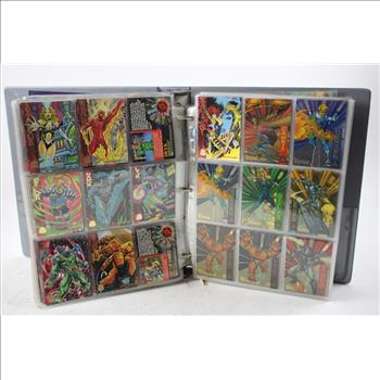 Binder With Comic Book Trading Cards - 350+ Cards