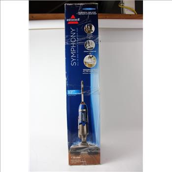 Bissell Symphony Powerful One-Step Vacuum & Steam Mop 11326, Grey/Blue