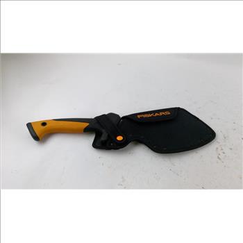 Black And Orange Fiskars Clearing Hatchet With Sheath