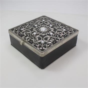 Black And Silver Jewelry Box