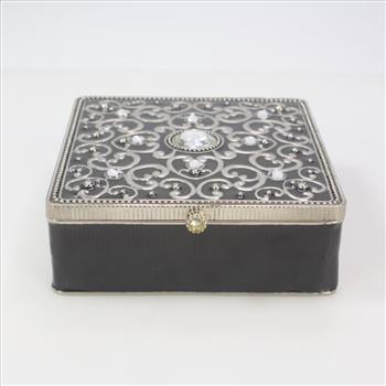 Black And Silver Jewelry Box