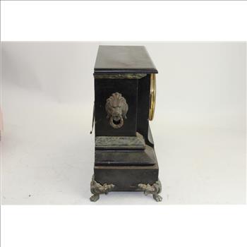 Black Antique Small Metal Clock