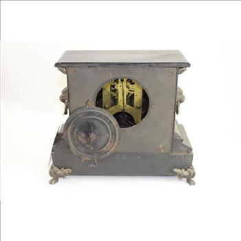 Black Antique Small Metal Clock