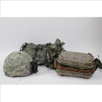 Black Bag With Military Gear