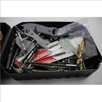Black Box W/misc Drill Bits/screws/parts