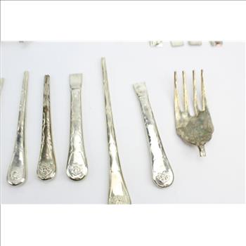 Black Case With Davco Silver China Flatware; 20+ Pieces