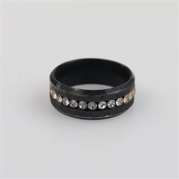 Black Clear Stone Fashion Ring