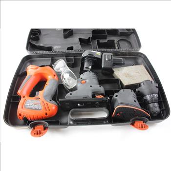 Black & Decker 12V Cordless Multi Tool, Drilling, Sawing, Sanding, Black & Red