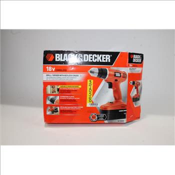 Black & Decker  18V Cordless Drill/Driver