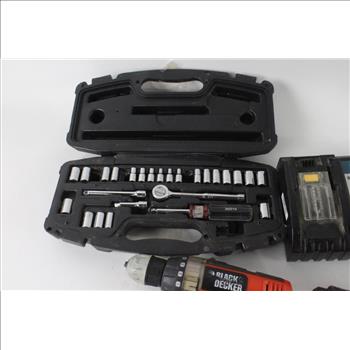 Black & Decker Cordless Drill And More, 7 Pieces