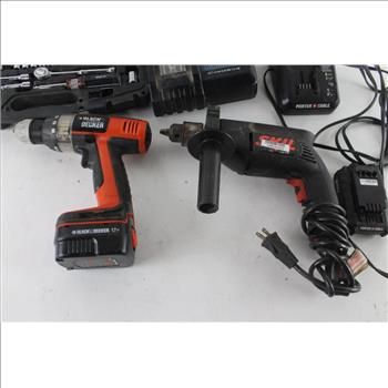 Black & Decker Cordless Drill And More, 7 Pieces