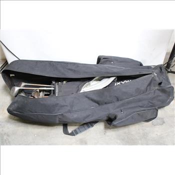 Black Duffle Bag With Golf Clubs, 3+ Pieces