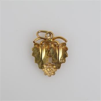 Black Hills 10kt Tri Colored Gold Pendant