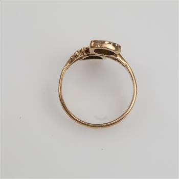 Black Hills 10kt Tri Colored Gold Plated Leaf Ring