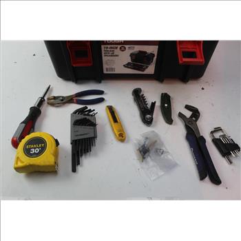 Black Hyper Tough Tool Box With Tools, 10+ Pieces