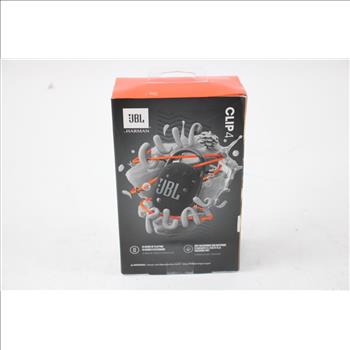 Black JBL Clip 4 Bluetooth Speaker
