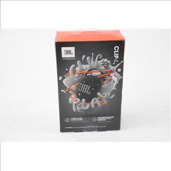 Black JBL Clip 4 Bluetooth Speaker