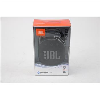 Black JBL Clip 4 Bluetooth Speaker