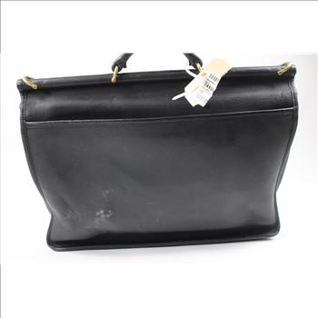 Black Leather Soft Briefcase