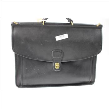 Black Leather Soft Briefcase