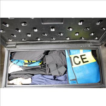 Black Lockbox With Mesh Vests, Hi-Lite, PointBlank Carrier Vests, And More Bulk Lot