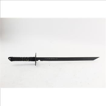 Black Ninja Sword With Cross Guard | Steel By Medieval Collectibles