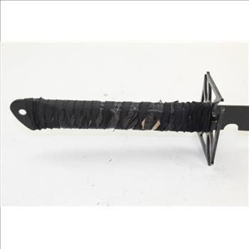Black Ninja Sword With Cross Guard | Steel By Medieval Collectibles