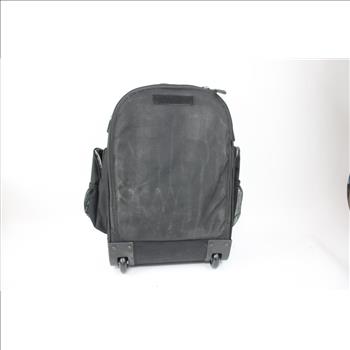 Black Samsonite Roller Backpack With 1DLJ Long Master Lock