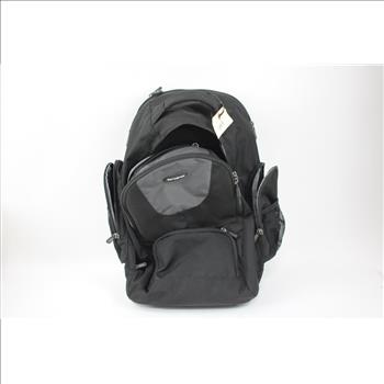 Black Samsonite Roller Backpack With 1DLJ Long Master Lock