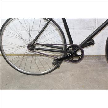Black Single Speed Road Bike