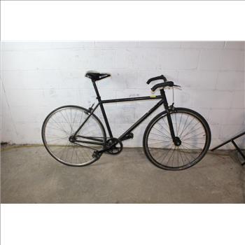 Black Single Speed Road Bike