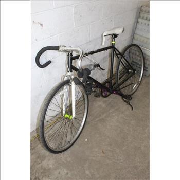 Black Single Speed Road Bike