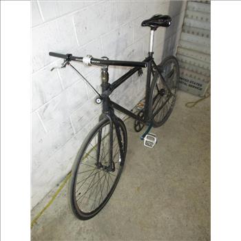 Black Single Speed Road Bike