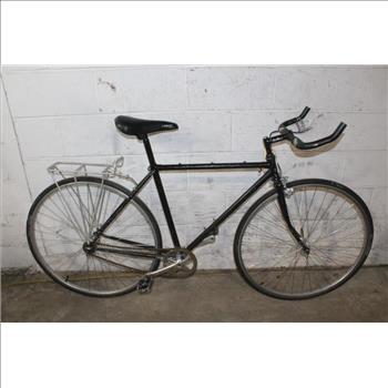 Black Single Speed Road Bike