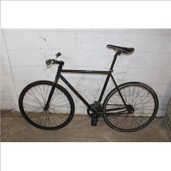 Black Single Speed Road Bike