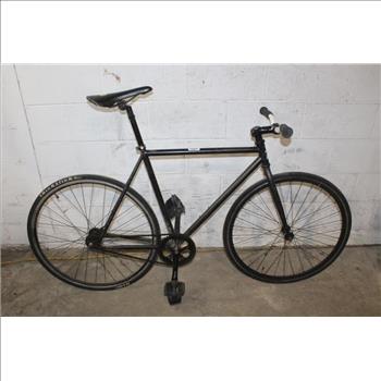 Black Single Speed Road Bike