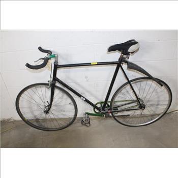 Black Single Speed Road Bike