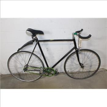 Black Single Speed Road Bike