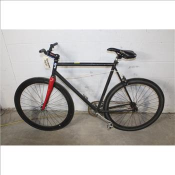 Black Single Speed Road Bike