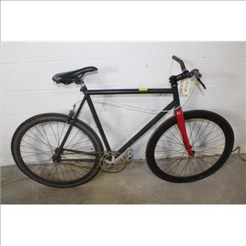 Black Single Speed Road Bike