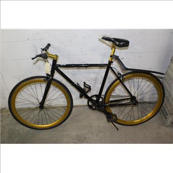 Black Single Speed Road Bike