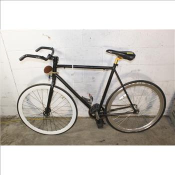 Black Single Speed Road Bike