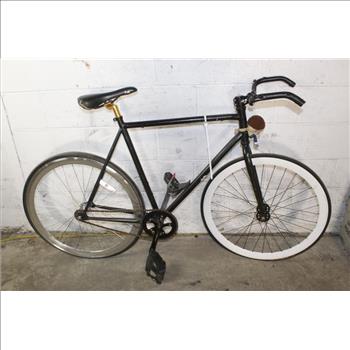 Black Single Speed Road Bike