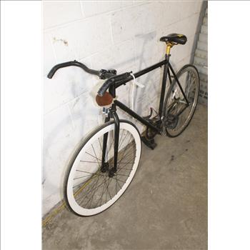 Black Single Speed Road Bike