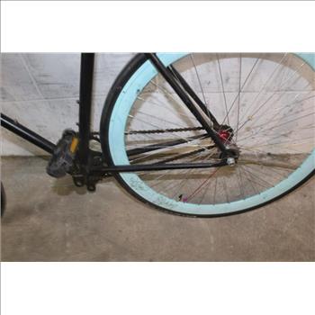 Black Single Speed Road Bike