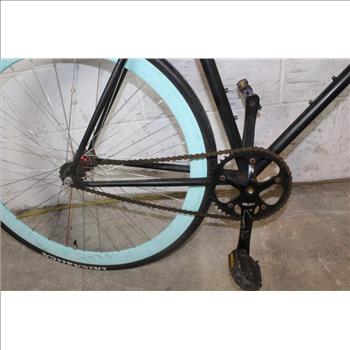 Black Single Speed Road Bike