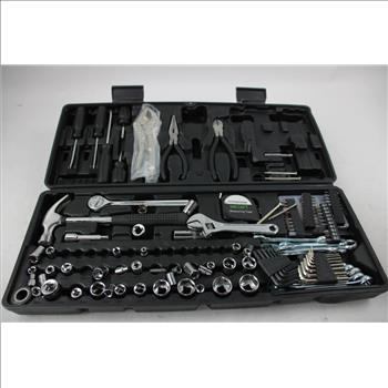 Black Tool Box With Pittsburgh Measuring Tape 10 Ft, 6