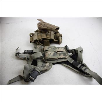 Blackhawk Strapped Gun Holsters, Camo Tactical Vest, And More, 3+ Pieces